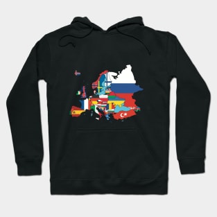 Map of Europe Hoodie